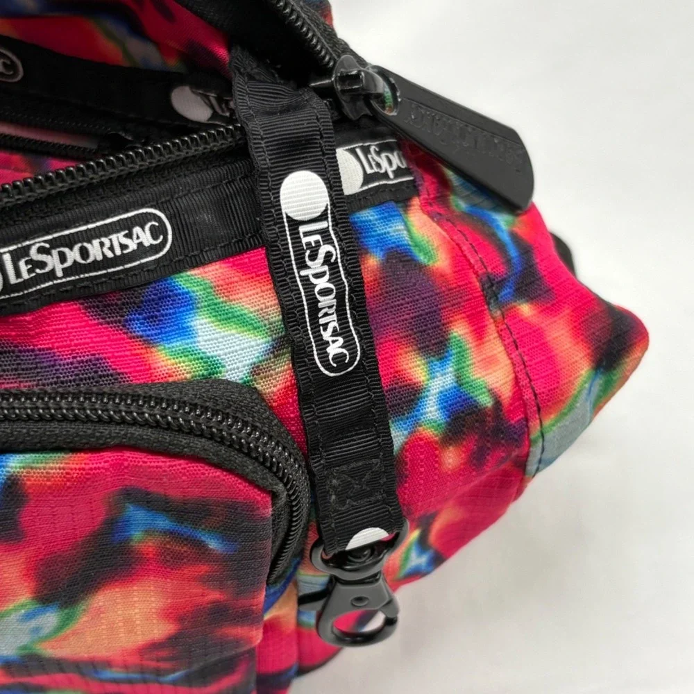 LeSportsac X Baron Von Fancy Tie Dye Fanny Pack Crossbody Waist Sling‎ Bag EUC